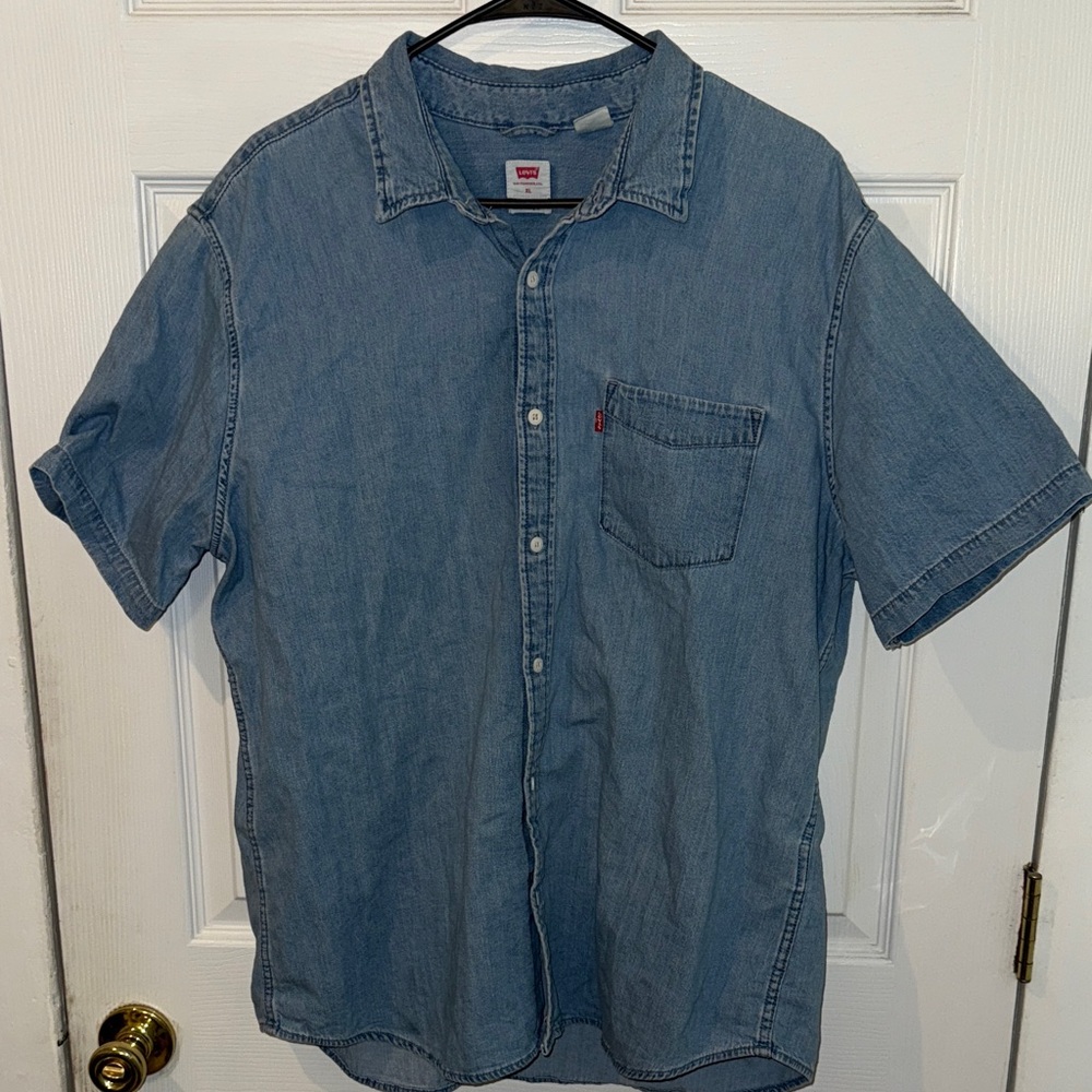 Levi's Light Blue Casual Denim Shirt
